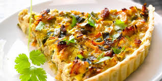 Quiche van de week; Indische quiche met wortel, taugé en Indische kruiden