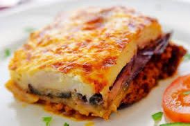 Din. 1 sept.: Vegetarische moussaka met Puy linzen, aubergine, aardappel, bechamel