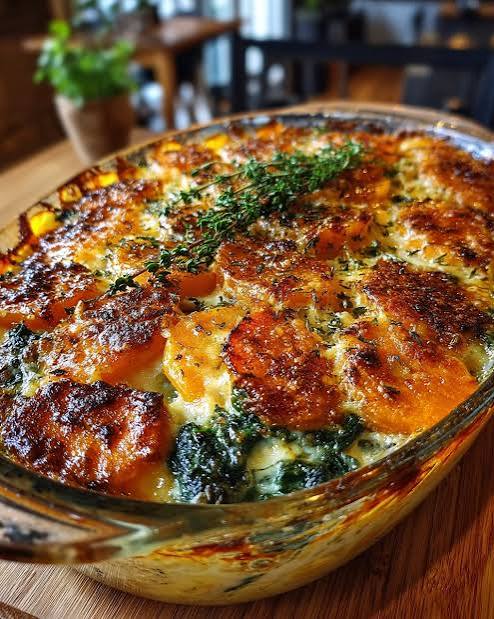Donderdag 29 oktober; Knolselderij, boterbonen, blauwe kaas en walnoten gratin