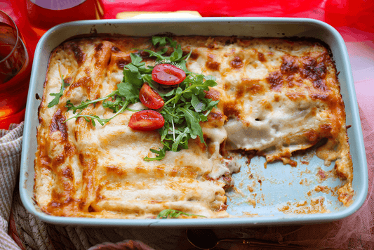 Speciaal voor kids: Canneloni met gehakt, bechamel en  tomatensaus gegratineerd