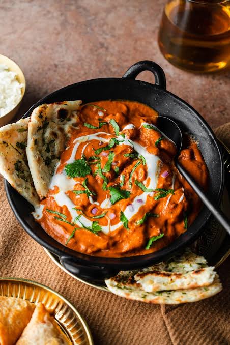 “Butter chicken” met rijst