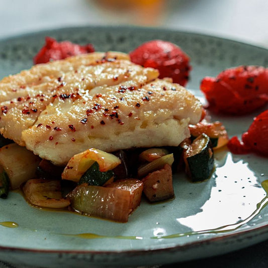 Dagverse vis à la Provençale met ratatouille
