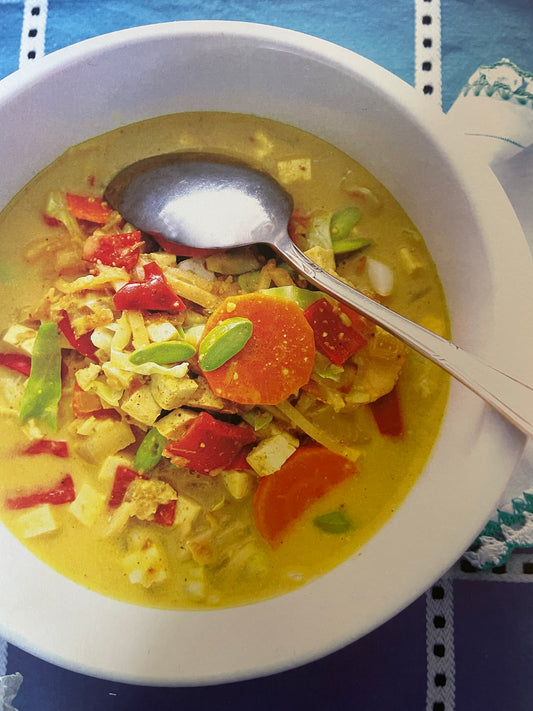 Vers uit de diepvries: Sajoer Tjampoer - gemengde groenten in een geurige saus; per persoon