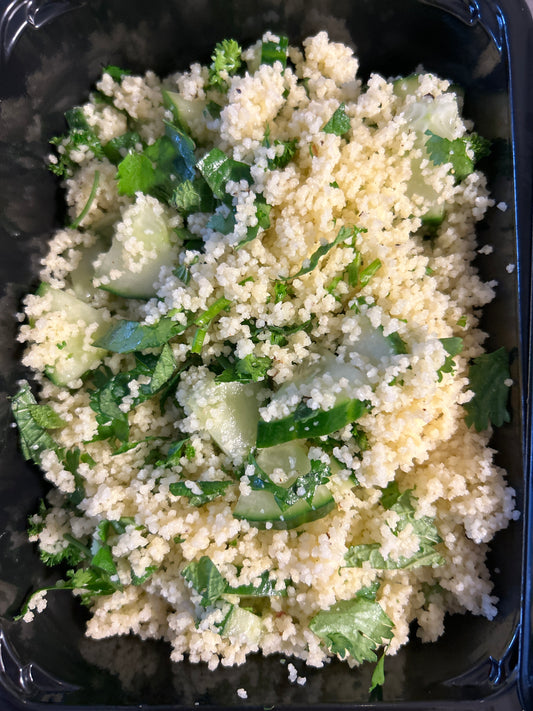 "Groene" couscous boordevol kruiden (bijgerecht)