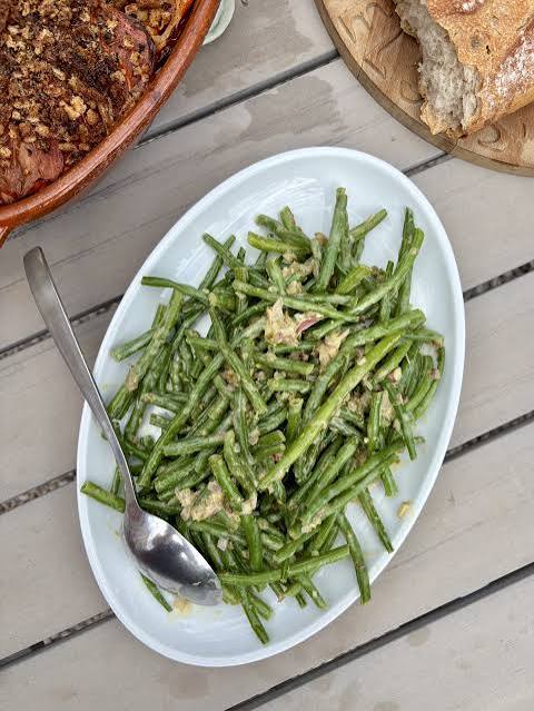Franse boontjes salade; lekker met Vitello Tonato!