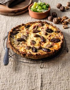 Quiche van de week; dadelquiche met geitenkaas en tijm