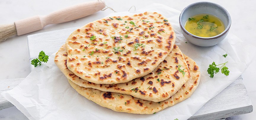 Naanbrood; lekker bij de lamscurry met raita