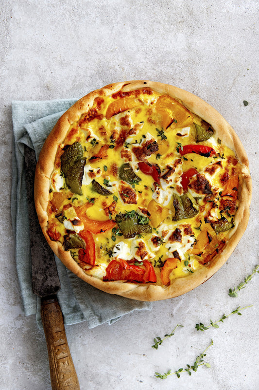 Quiche van de week; Provençaalse quiche met gegrilde groenten en geitenkaas