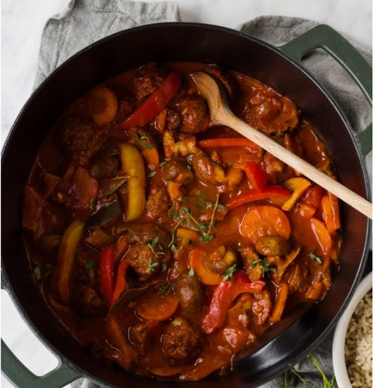 Rundergoulash met paprika